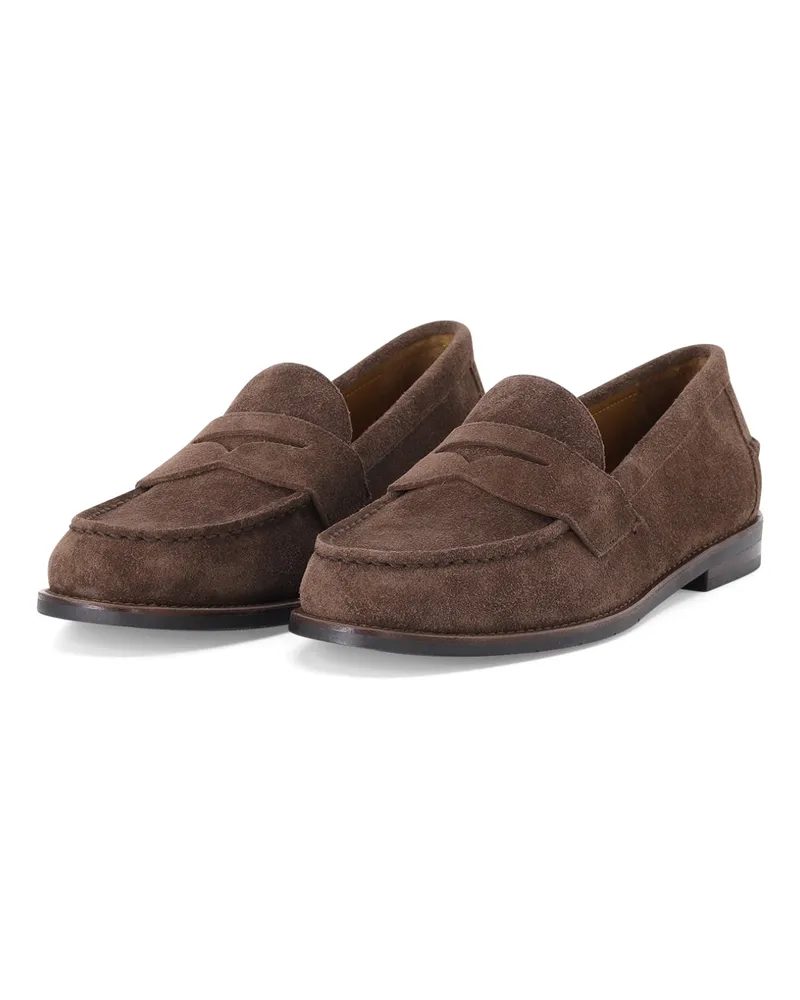 Ralph Lauren Loafers aus Veloursleder Braun