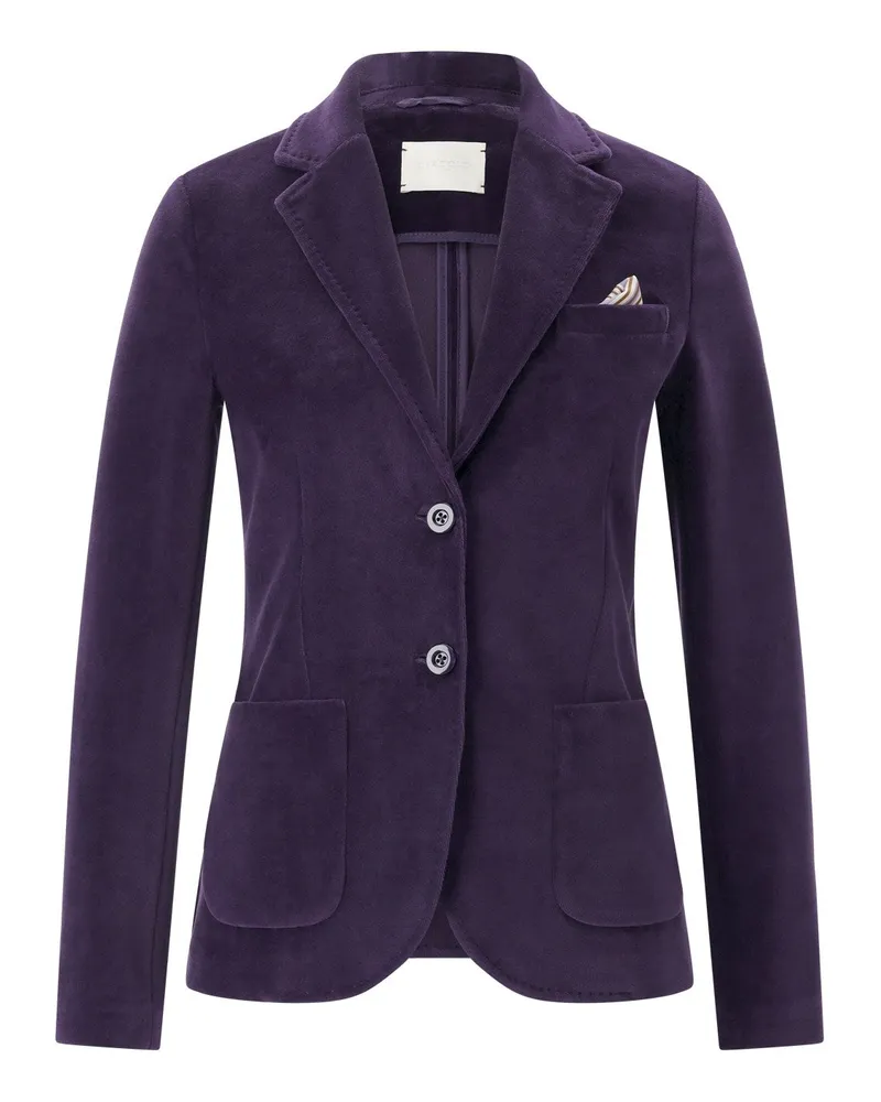 CIRCOLO 1901 Blazer aus Samt Lila