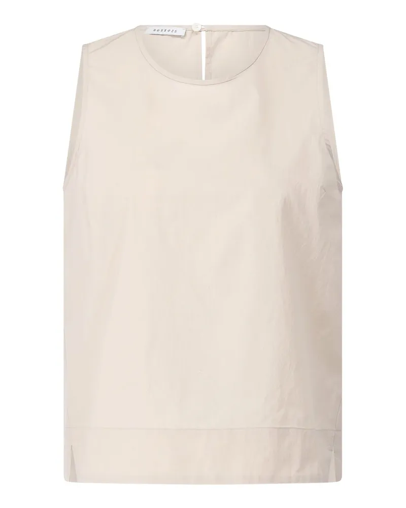 ROSSO35 Top aus Baumwollmix Beige