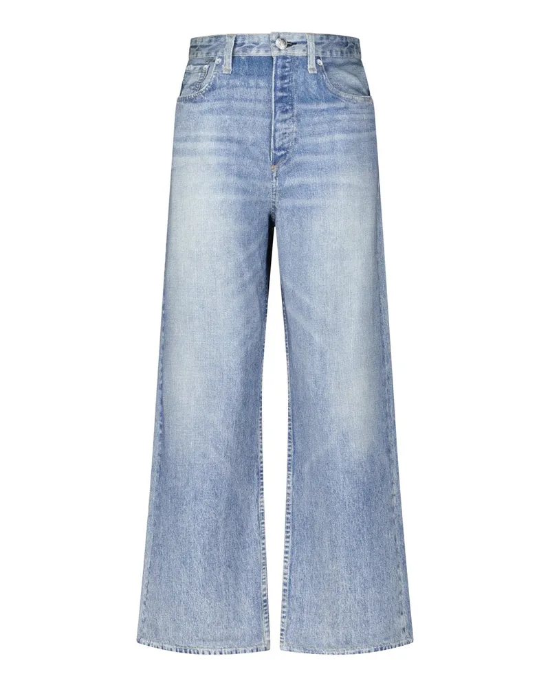 Rag & Bone Wide-Leg Jeans Blau