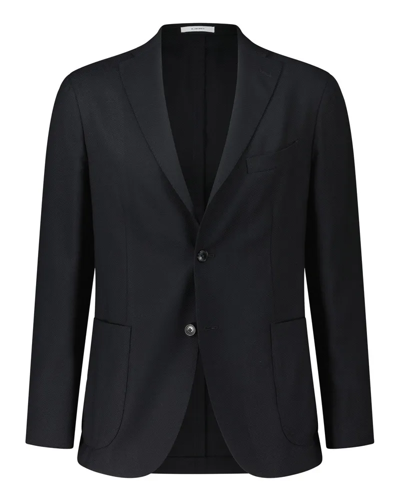 Boglioli Slim-Fit Sakko aus Wolle Schwarz