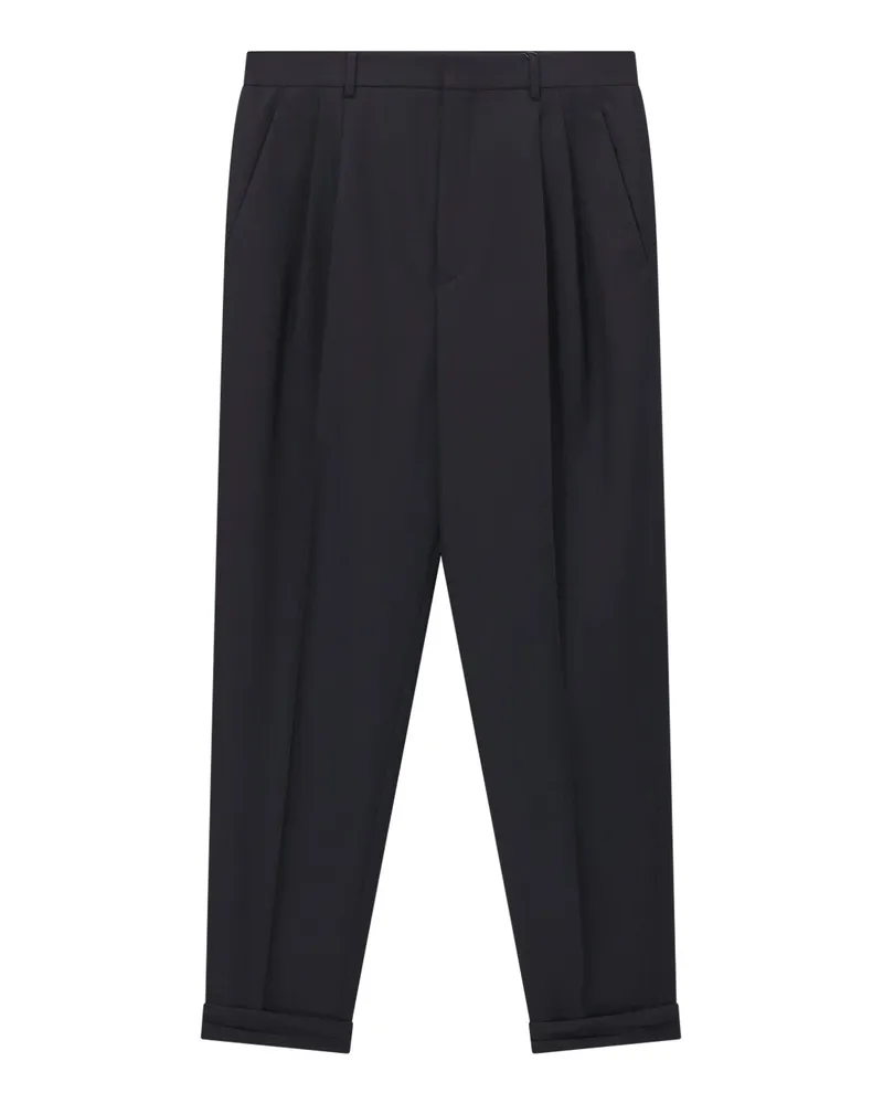 Saint Laurent Hose aus Wolle Schwarz