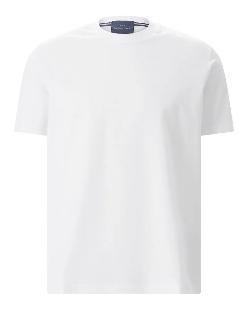 Paul & Shark T-Shirt aus Baumwolle Weiß