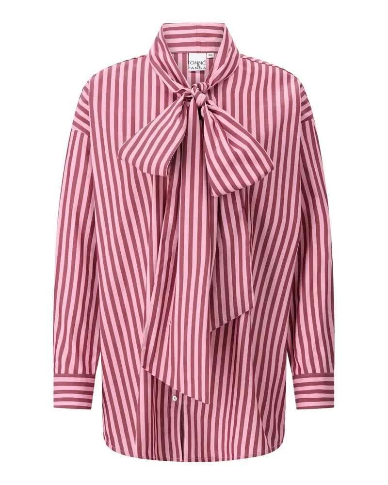 tonno e panna Hemdbluse mit Streifen Pink
