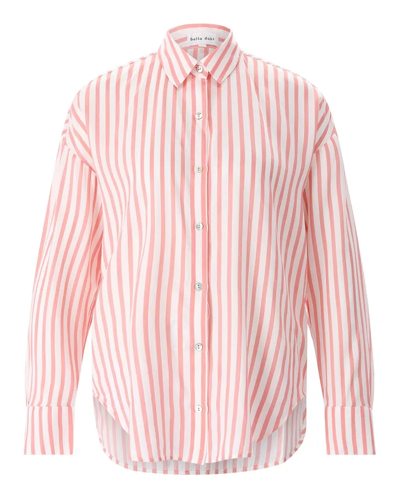 Bella Dahl Gestreifte Hemdbluse Rosa