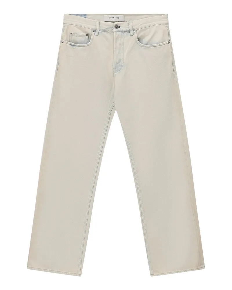 Golden Goose Jeans Skate aus Baumwolle Beige