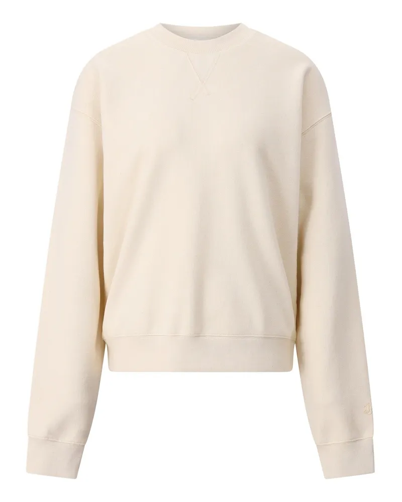 Jil Sander Sweatshirt aus Baumwolle Creme