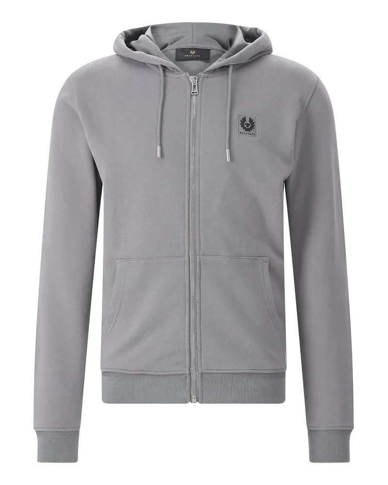Belstaff Sweatjacke aus Baumwolle Graugrün