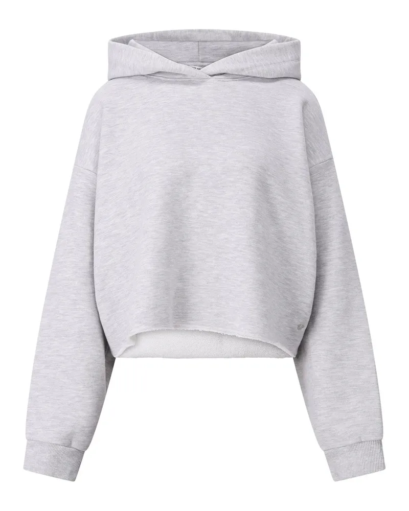 True Religion Cropped Hoodie Grau