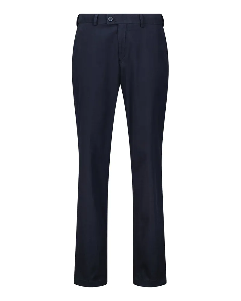 Hiltl Regular-Fit Hose aus Baumwoll-Mix Blau