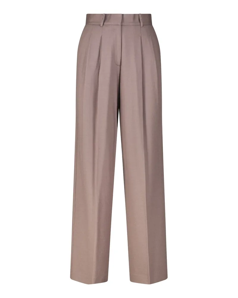 windsor. Weite Stoffhose aus Wolle Braun