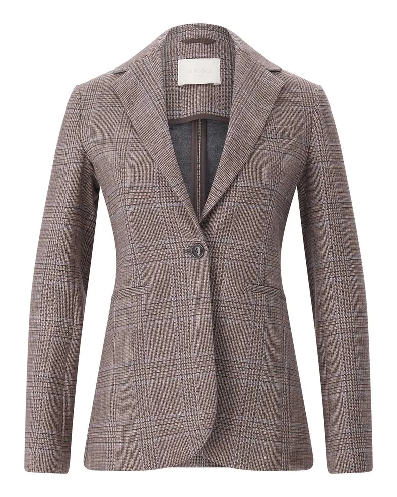 CIRCOLO 1901 Blazer aus Baumwoll-Mix Hellbraun
