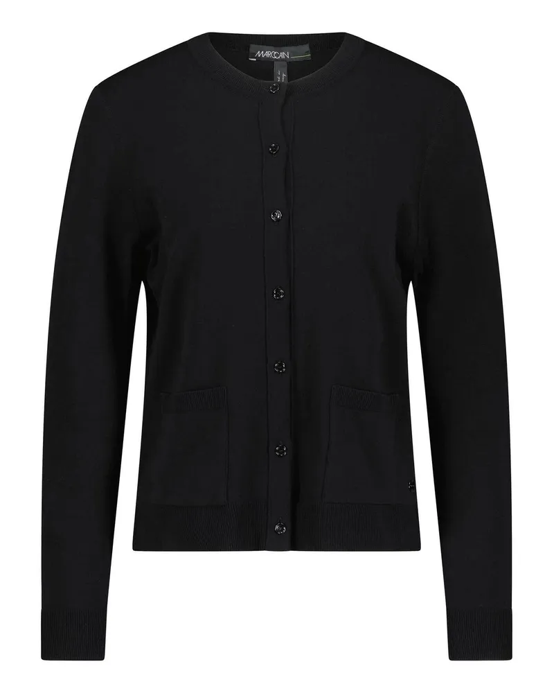 Marc Cain Strickjacke aus Viskose-Mix Schwarz