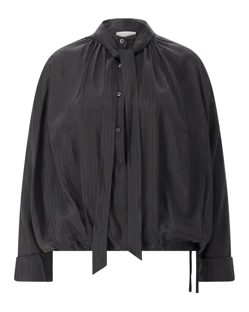 Dries van Noten Bluse Cenvy Dunkelbraun
