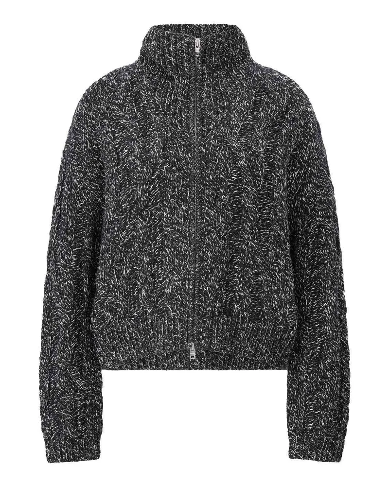 Closed Strickjacke aus Wolle & Baumwolle Schwarz