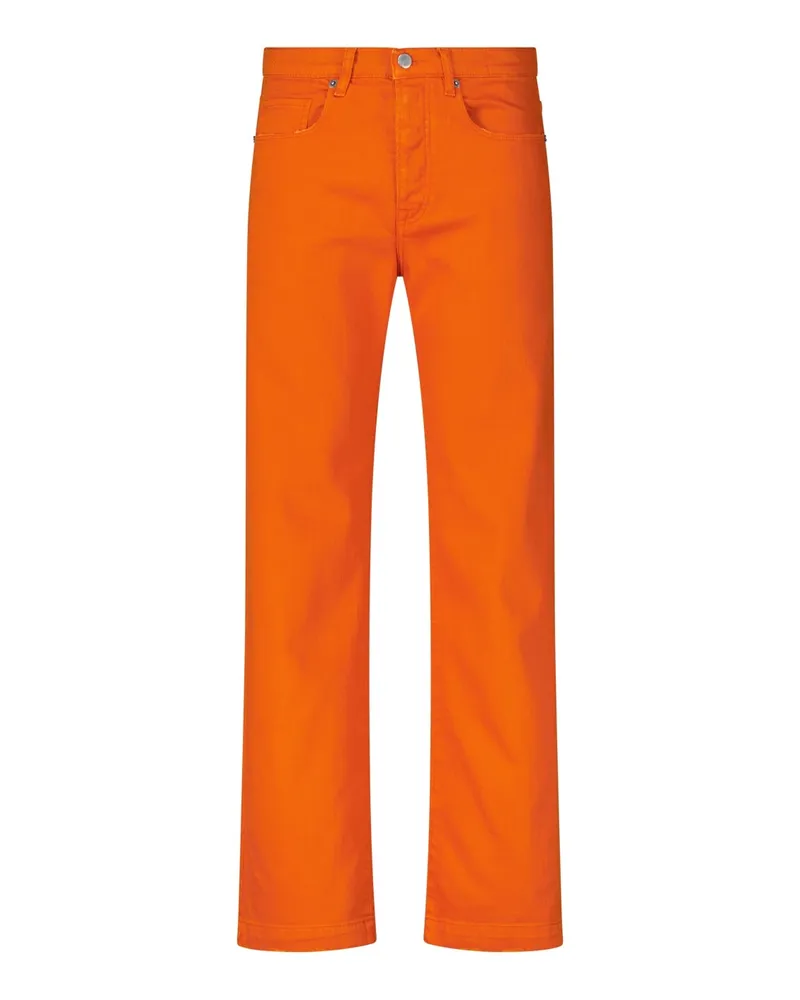 Massimo Alba Hose Oceano aus Baumwolle Orange