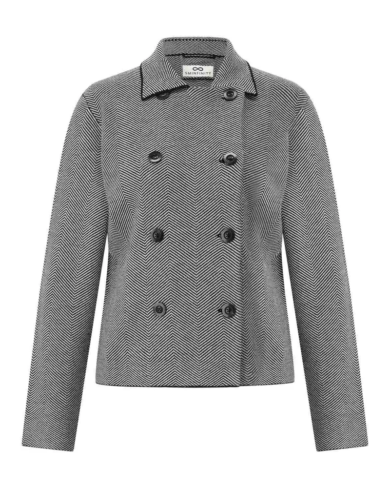 SMINFINITY Strick-Blazer Grau