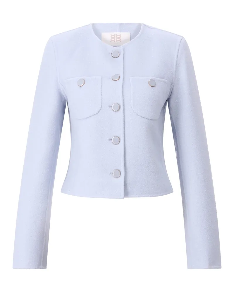 Riani Cropped Stoffblazer Hellblau