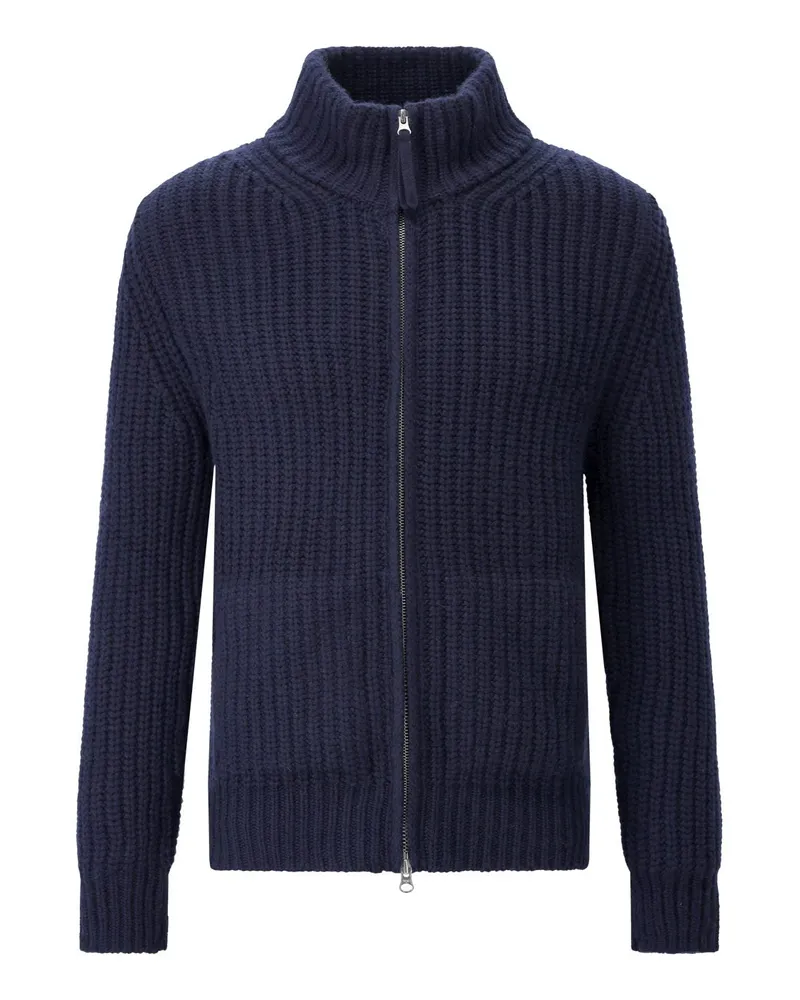 Stephan Boya Strickjacke aus Kaschmir Dunkelblau