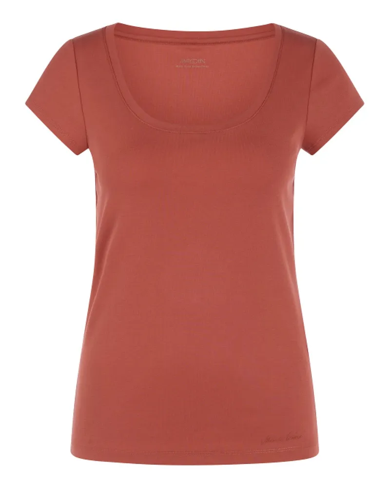 Marc Cain T-Shirt aus Baumwolle Rot