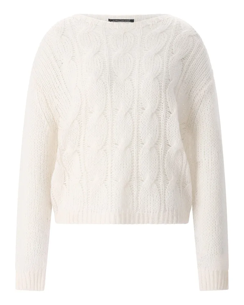 Luisa Cerano Pullover aus Alpaka-Mix Creme