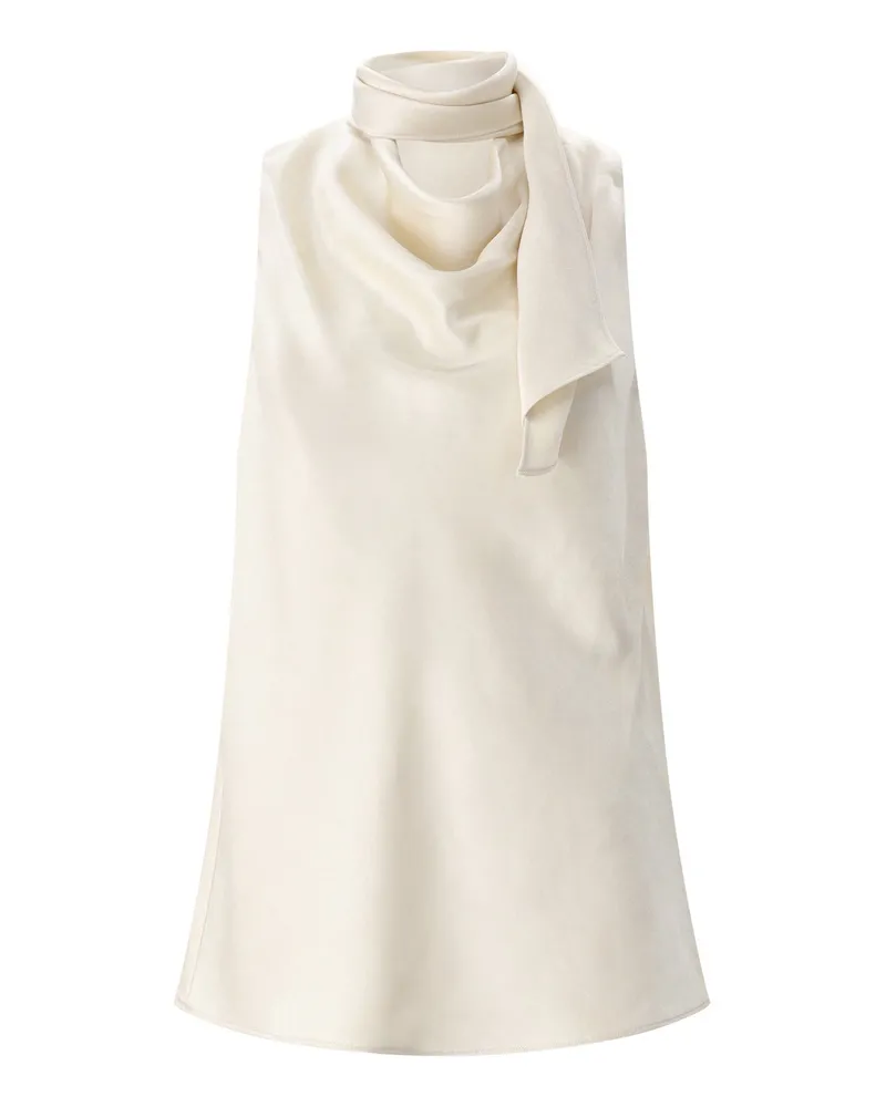 Vince Top aus Satin Creme