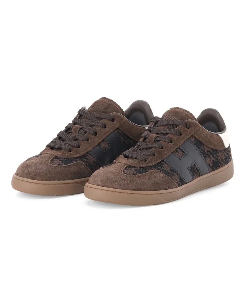 Hogan Sneaker H647 aus Veloursleder Braun