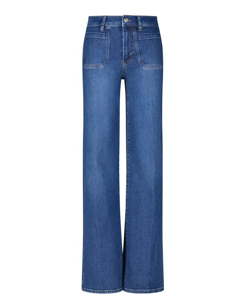 Frame Denim Jeans Le Slim Palazzo Blau