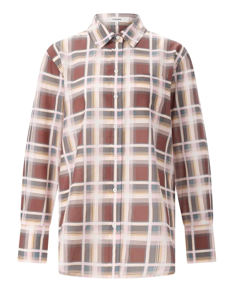 Frame Denim Karierte Bluse The Boy Shirt Multicolor