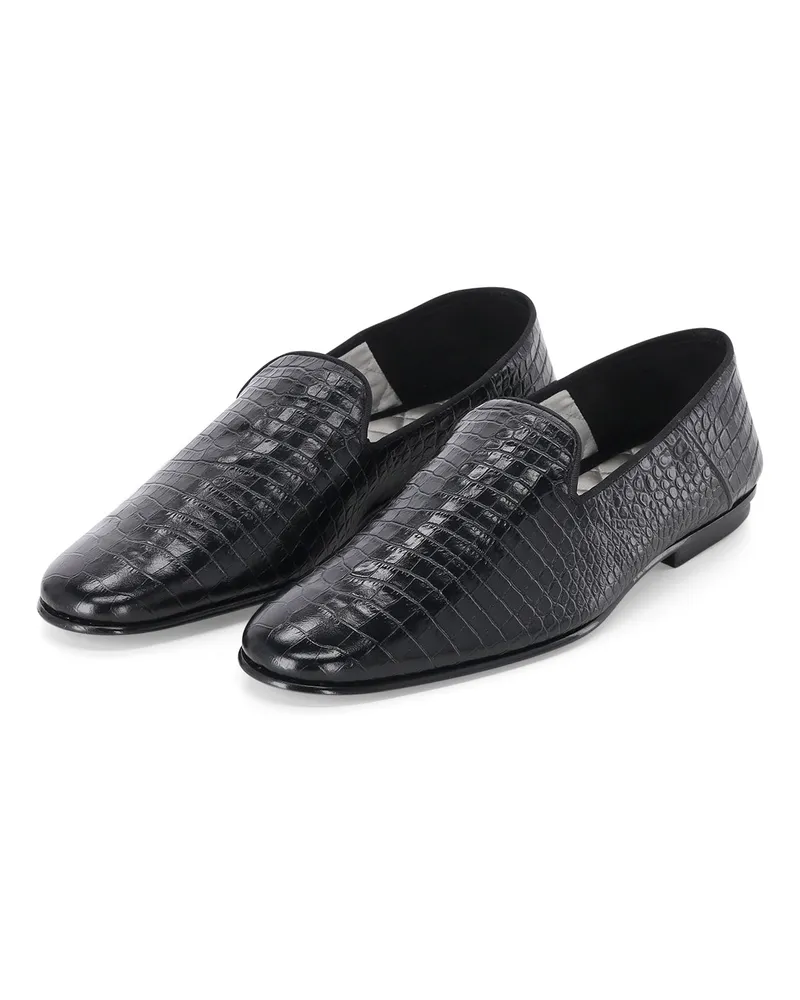 Tom Ford Loafers aus Leder Schwarz