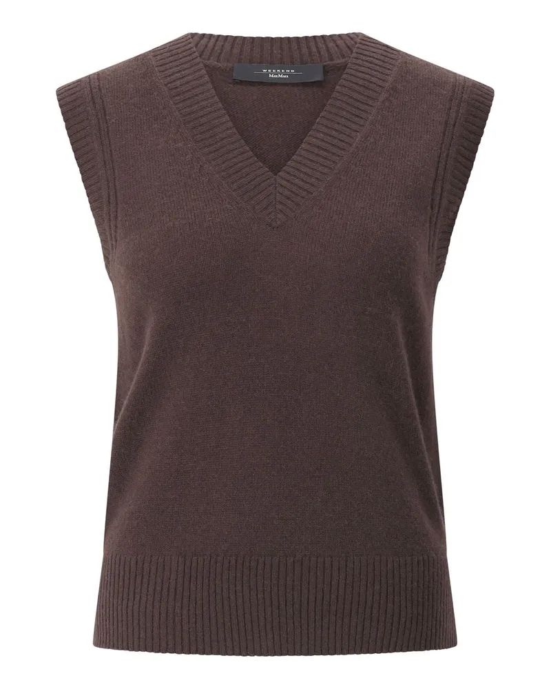 Max Mara Pullunder Carlos aus Kaschmir Dunkelbraun