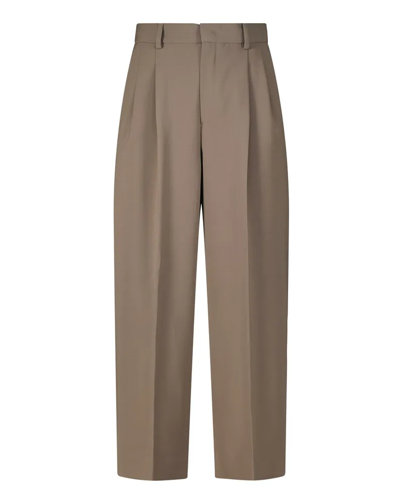 Rossi Stoffhose Relaxed-Fit Braun