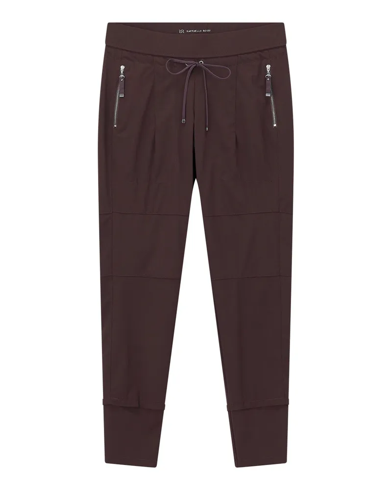 RAFFAELLO ROSSI  Jersey-Hose Candy Dunkelbraun