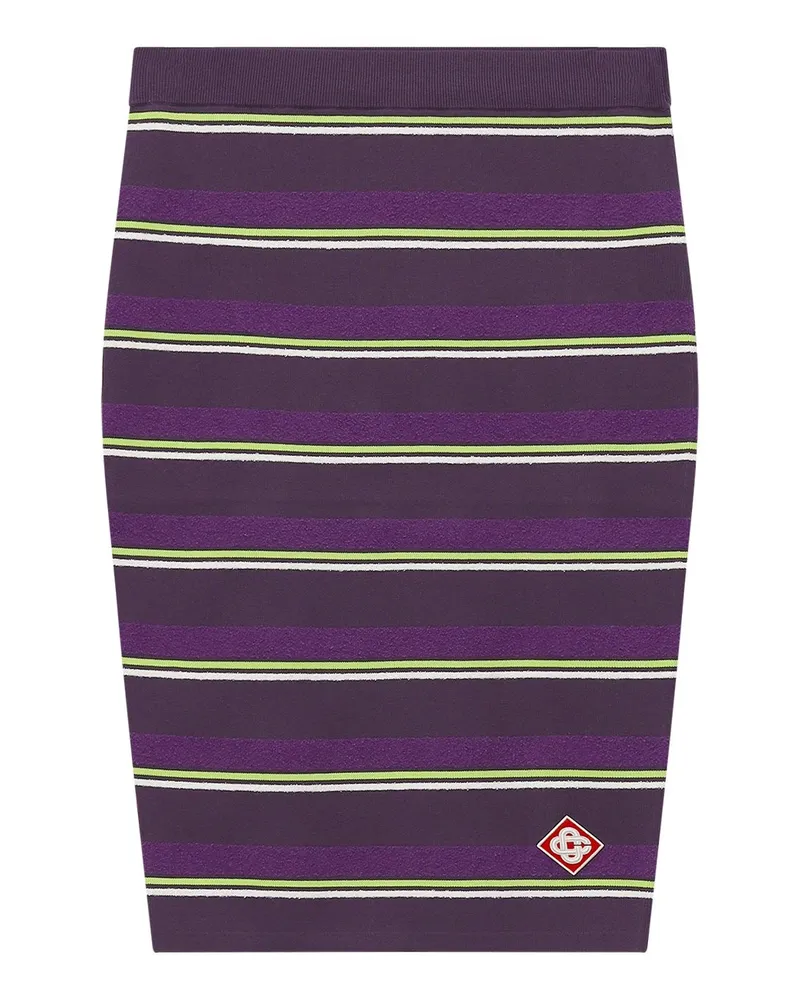 Casablanca Paris Midirock mit Logo Lila