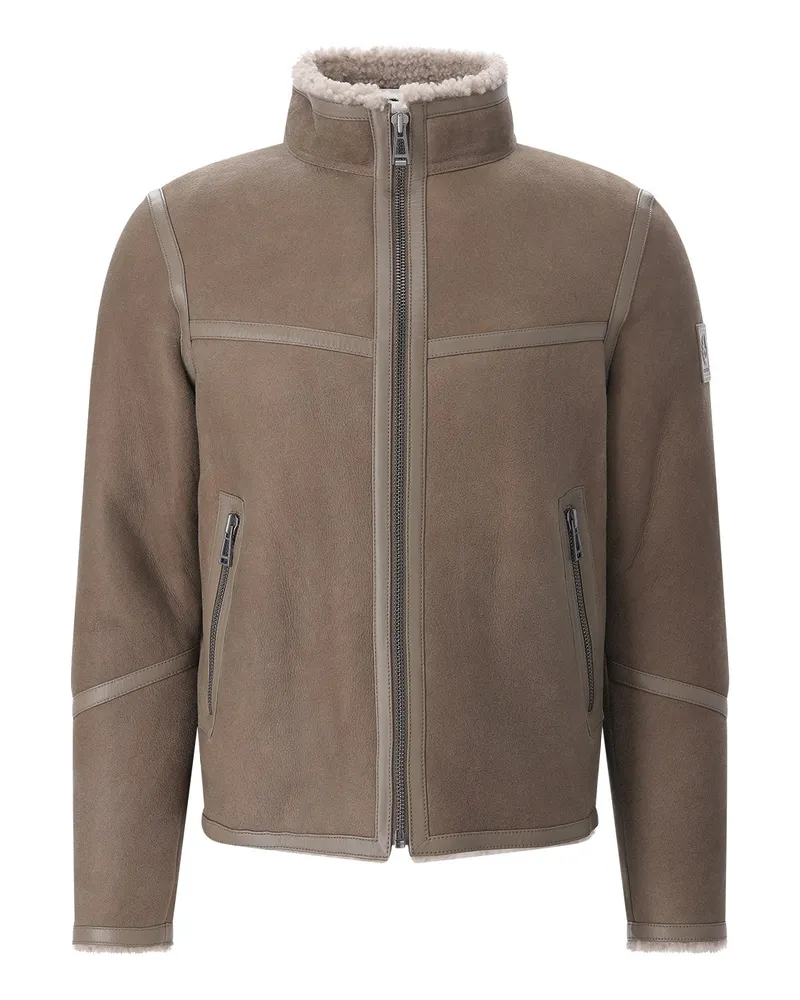Belstaff Jacke Highland aus Leder Hellbraun