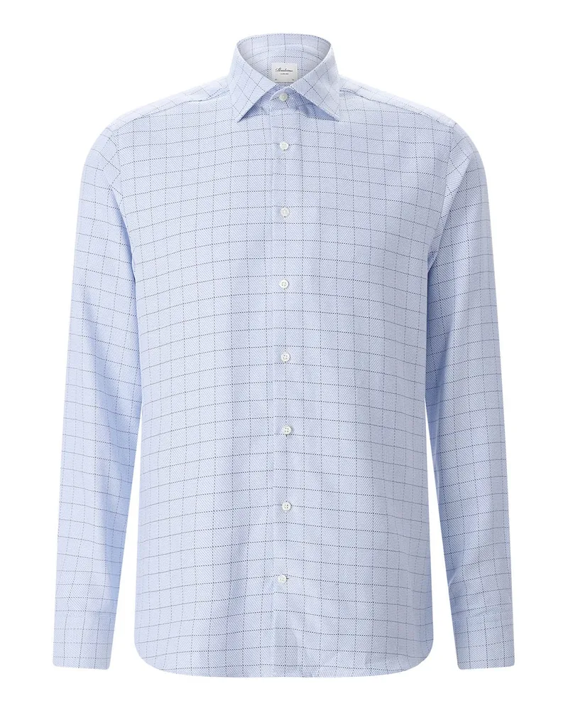 Stenströms Slim-Fit Hemd aus Baumwolle Hellblau