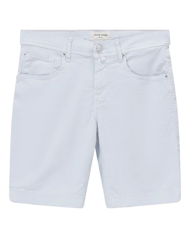 Jacob Cohën Shorts aus Baumwollmix Hellblau