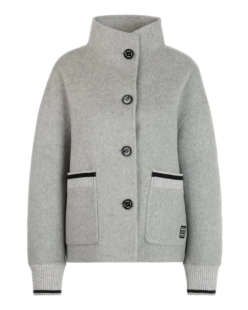 Marc Cain Jacke aus Kamel-Seide-Mix Grau