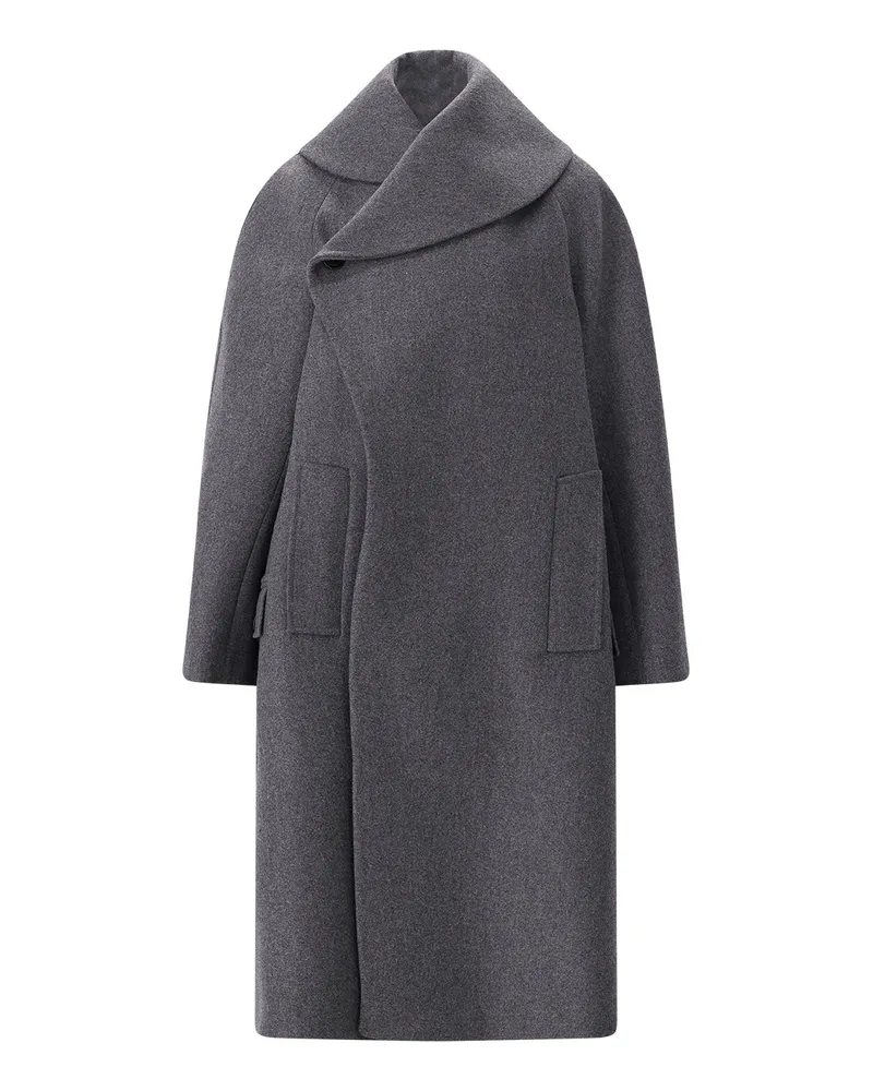 Jil Sander Mantel aus Schurwolle Grau