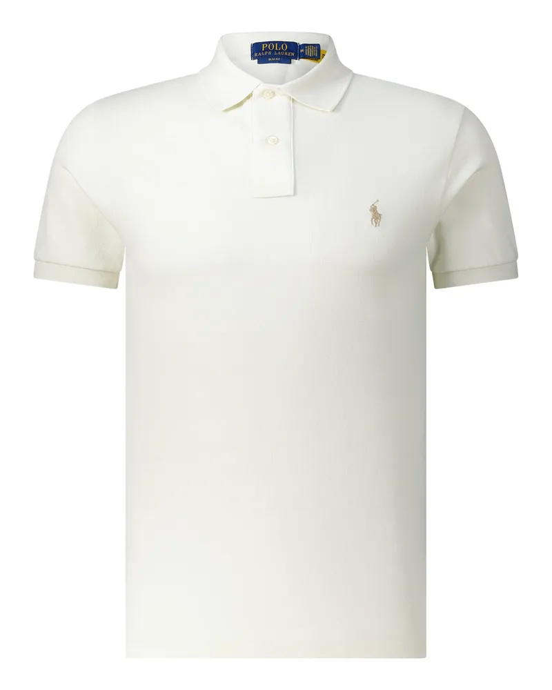 Ralph Lauren Slim-Fit Poloshirt Creme
