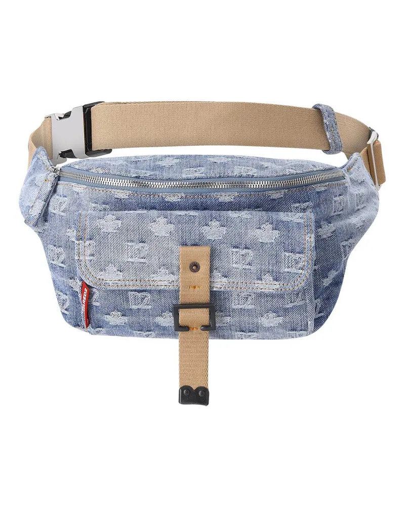 Dsquared2 Gürteltasche aus Denim Blau