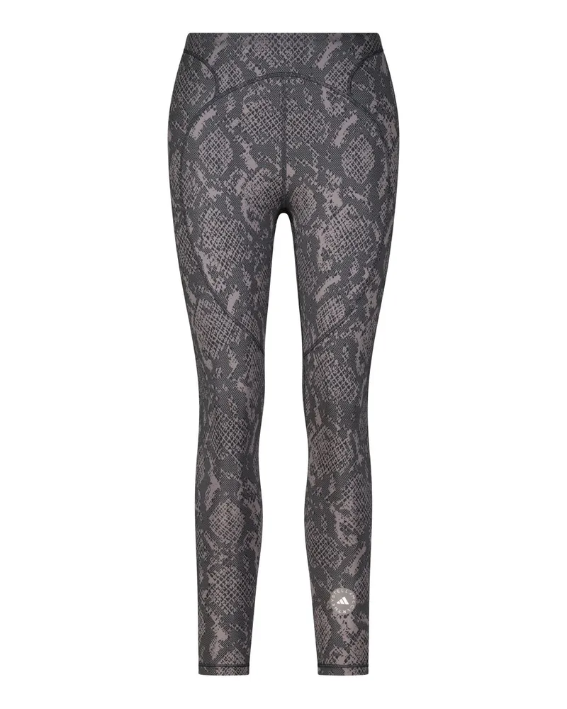 adidas Stoffhose mit Animalprint Grau