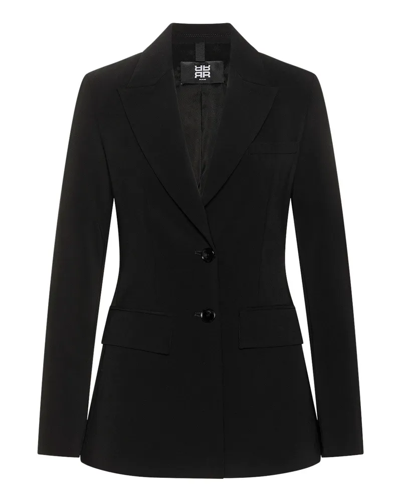 Riani Klassischer Blazer mit Schulterpolstern Schwarz