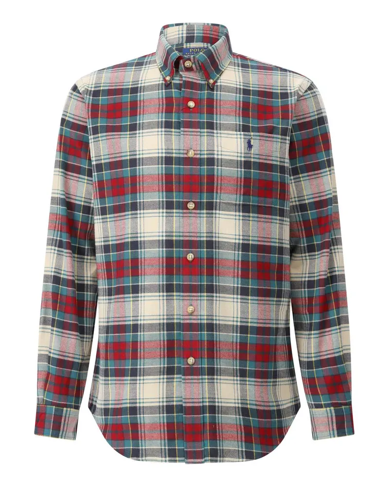 Ralph Lauren Custom-Fit Hemd aus Flanell Multicolor