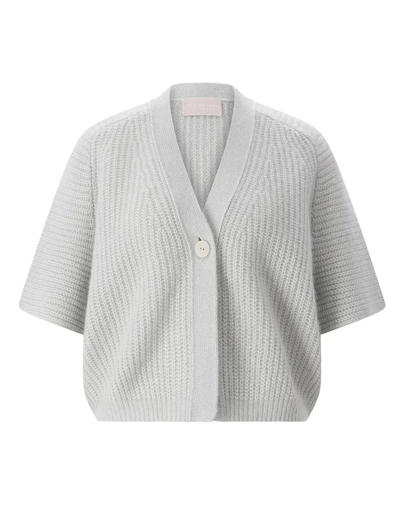 hemisphere Strickjacke mit Kaschmir Grau