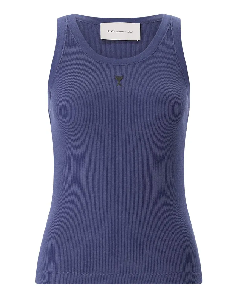 AMI Paris Top mit Logo Dunkelblau