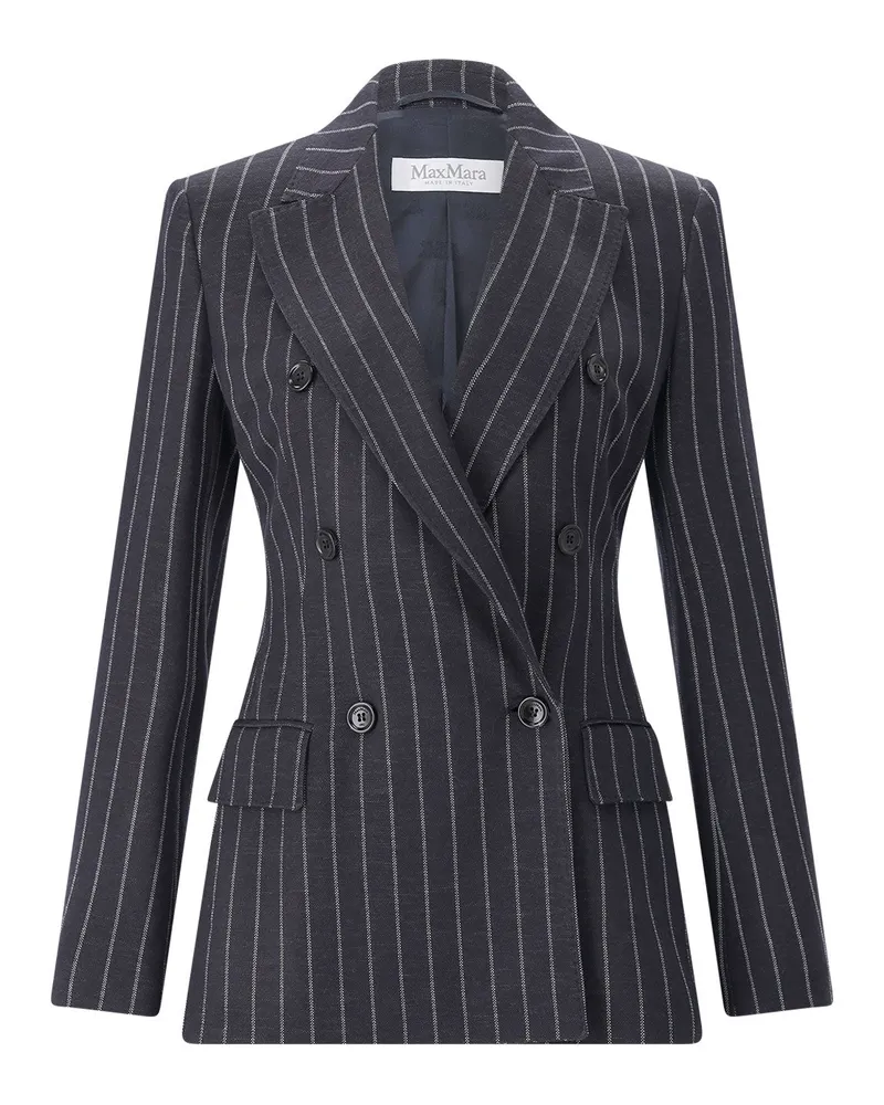 Max Mara Gestreifter Blazer Balta Dunkelblau