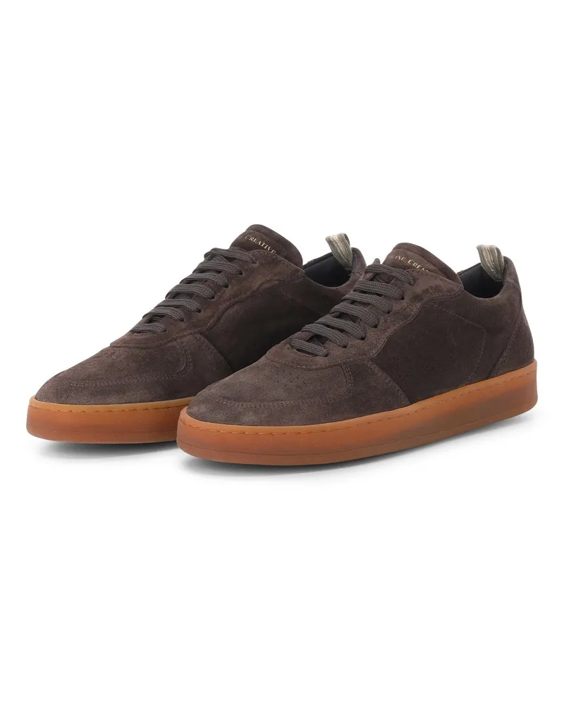 Officine Creative Italia Sneaker Asset aus Leder Dunkelbraun
