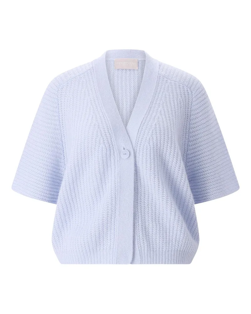 hemisphere Strickjacke mit Kaschmir Hellblau