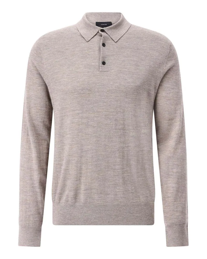 Vince Pullover aus Wollmix Hellbraun